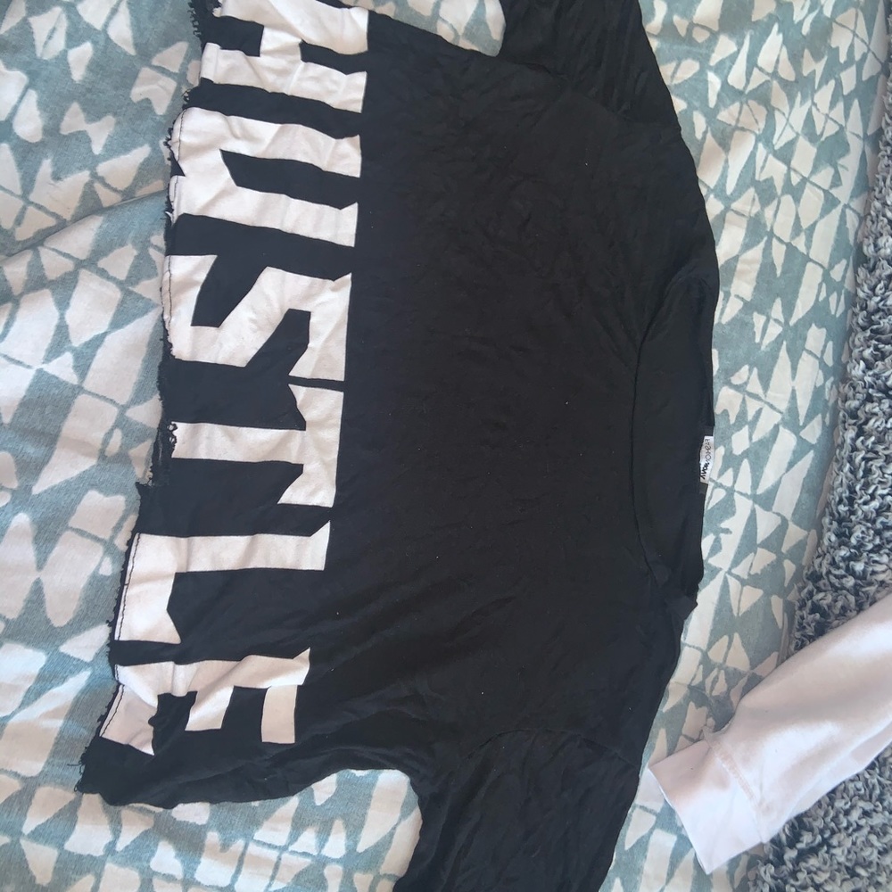 Black crop top